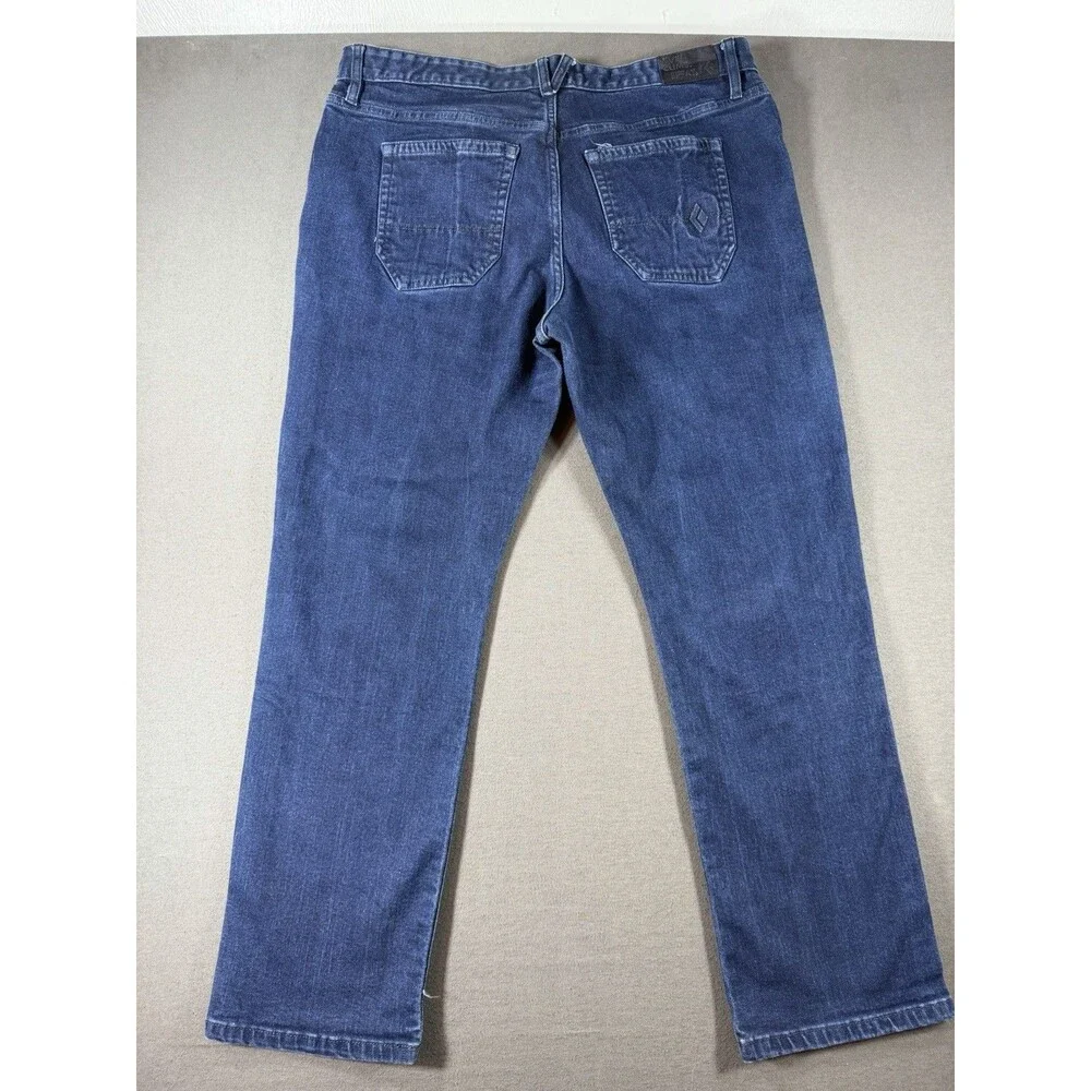 Black Diamond Jeans Mens 38x30 Blue Stretch Denim Straight Leg Outdoor